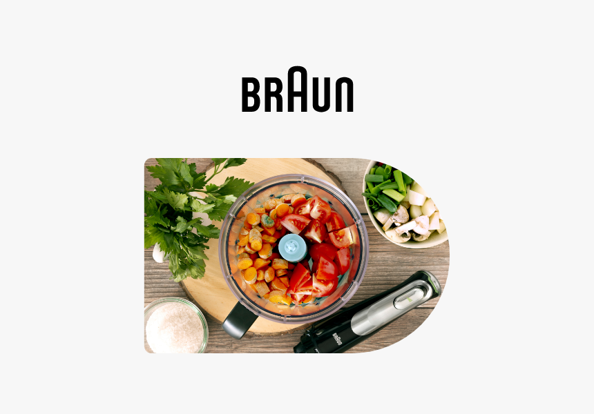 Braun Less no food waste